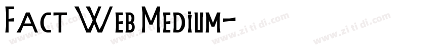 Fact Web Medium字体转换